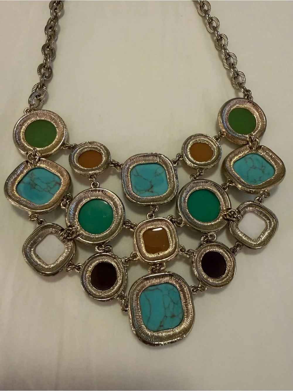 Monet Multicolor Statement Bib Necklace
